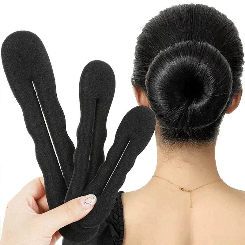 Éponge outil de coiffure boucle en plastique fabricant de cheveux bouclés cheveux Scrunchie bandeau torsion beignet chignon bigoudi bandeaux outils de coiffure