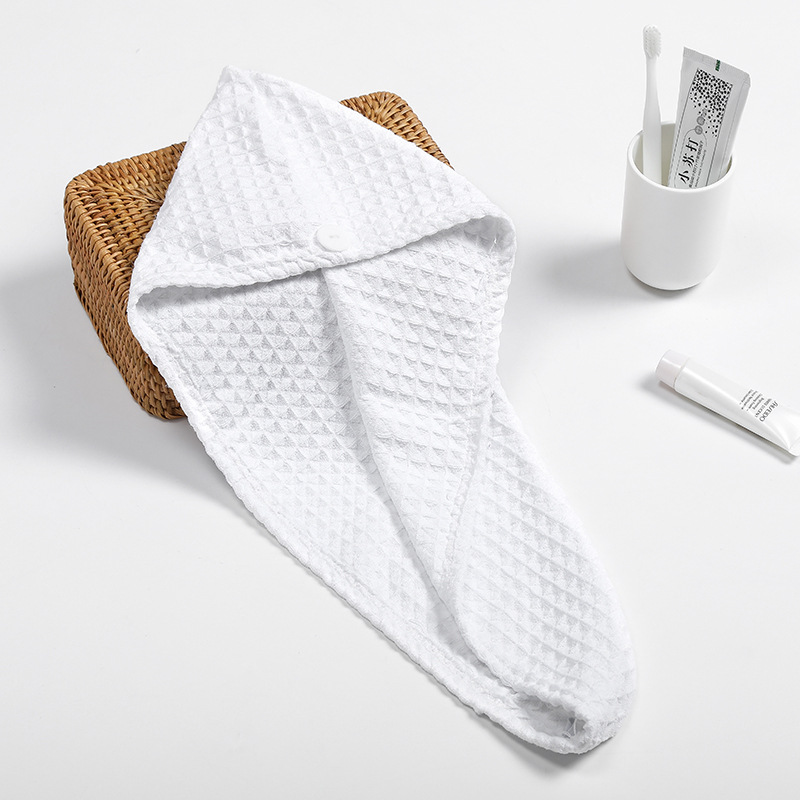 Sterk Absorberend Wafel Haar Droog Cap Vlakte Droog Haar Handdoek Magie Haar Droog Cap Tulbanden Voor Vrouwen Handdoeken Handdoeken badkamer: 5