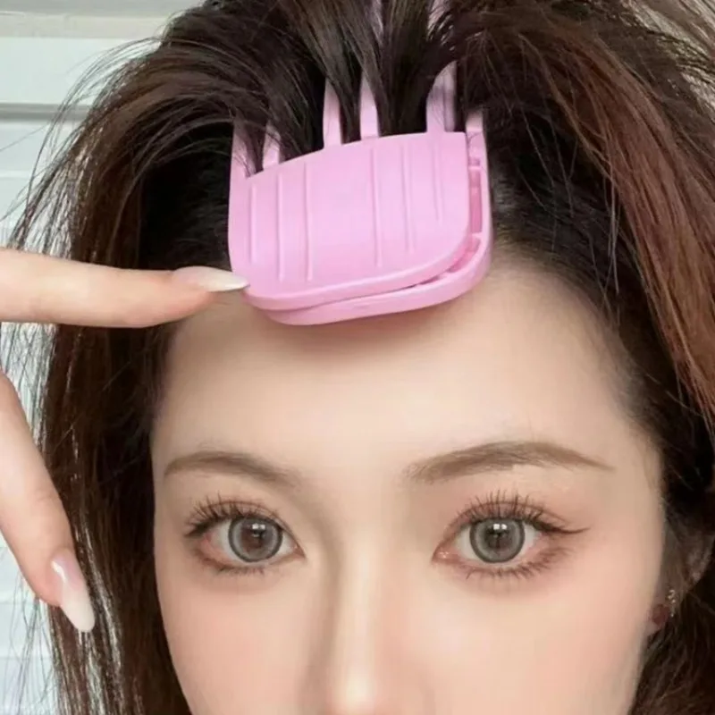 Criar penteados fofos grampos de cabelo feminino plástico curling franja pente raízes de cabelo volumizing hairpin conveniente acessórios para o cabelo
