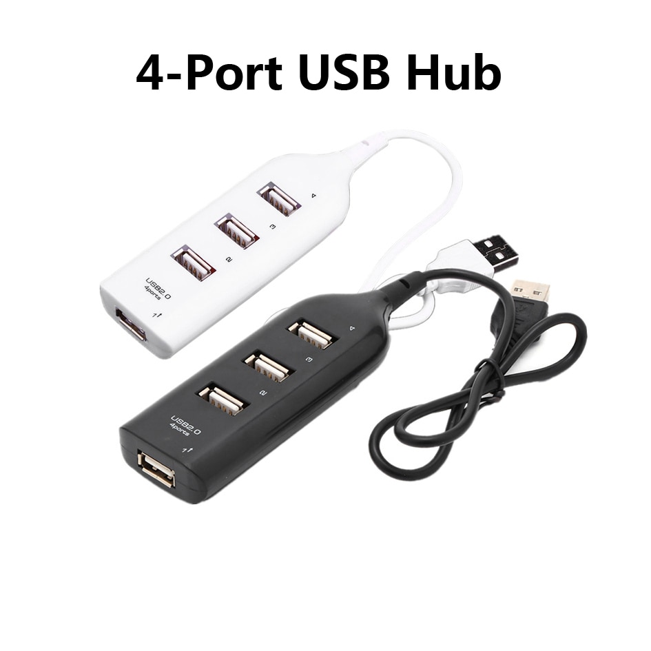Mini Hub USB 2.0 multi-usb haute vitesse, adaptateur Hub à 4 ports pour PC portable, récepteur, accessoires d'ordinateur