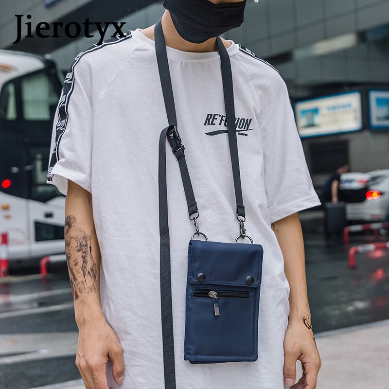 JIEROTYX sac de téléphone portable pochette d'épaule portefeuille Nylon universel portefeuille téléphone portable sac épaule femmes pas cher Discount