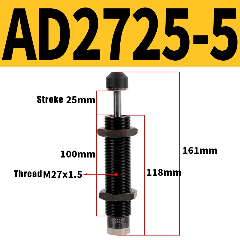 Hydraulischen Einstellbaren Stoßdämpfer AD Serie AD1425 AD2050 Öl Hydraulische Puffer für AD1410 AD1412 AD1612 AD2020 AD2525 Absorber