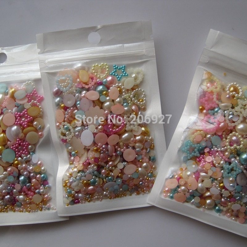 #87 mix bag 20g/bag All Mix Pearls Nail Art Decoration Nail Art Mix Decoration