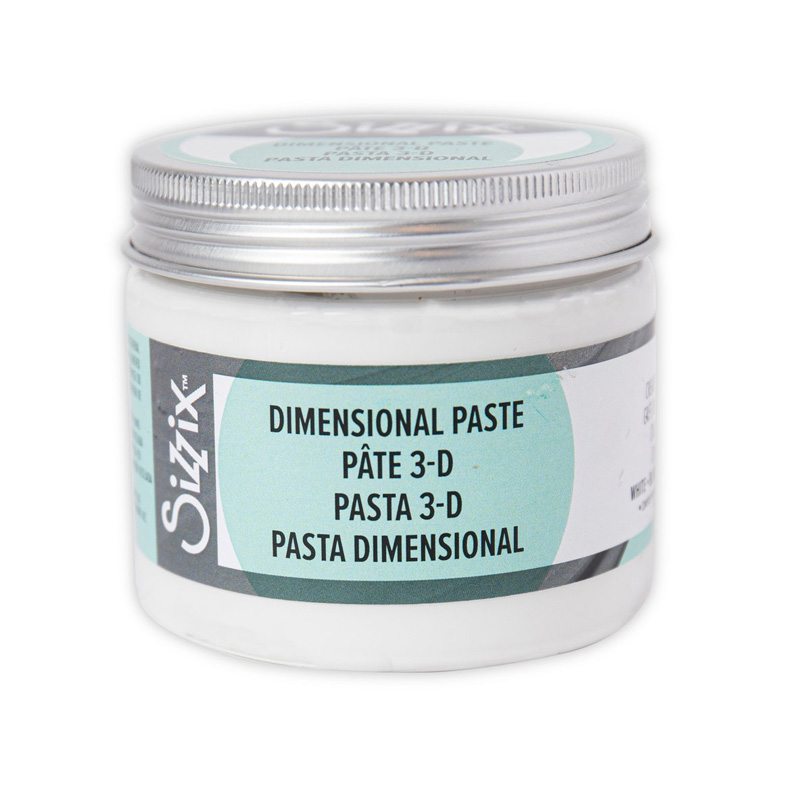 Sizzix Effectz Acrylic Paint Dimensional Paste White Gesso Primer, White Expand Paste White 150ml: Dimensional Paste