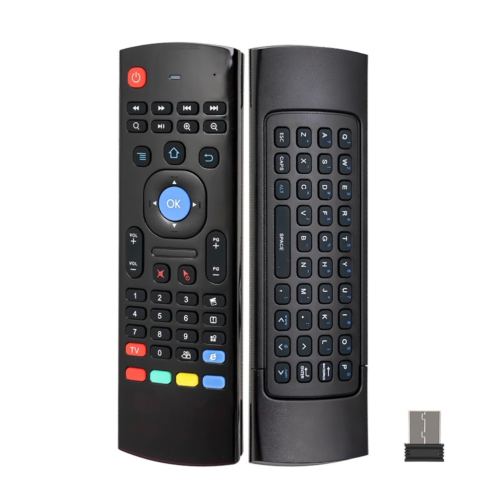 MX3 Wireless Keyboard T3 Smart Remote Control 2.4G RF Backlit Air Mouse with Voice Microphone for X96 Tx3 H96 for Android TV Box