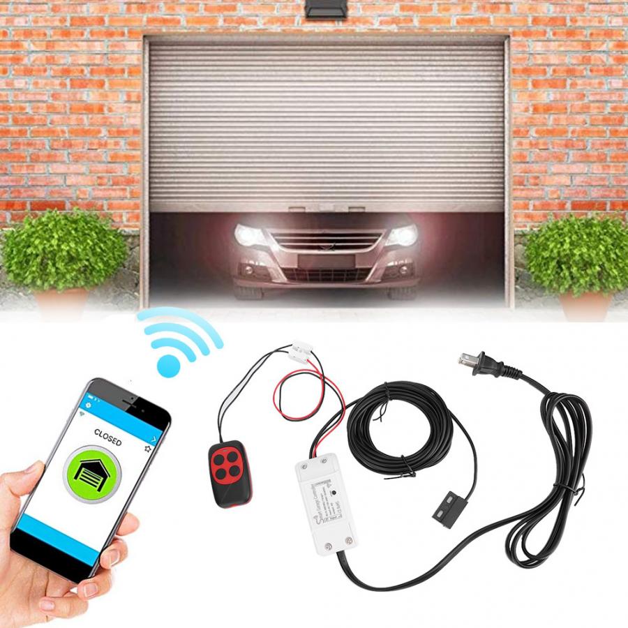 Door Remote Controller Garage Door Opener Remote Controller Device Support for Google IFTTT Alexa 100-240V