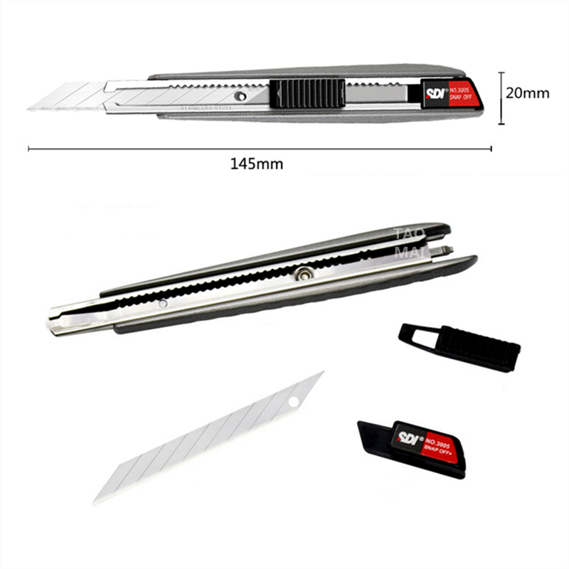 Aluminium Legierung Dienstprogramm Messer Schneiden Papier/Leder Gravur Multifunktionale Handwerk Messer Schreibwaren 30 Grad Scharf Winkel Klinge