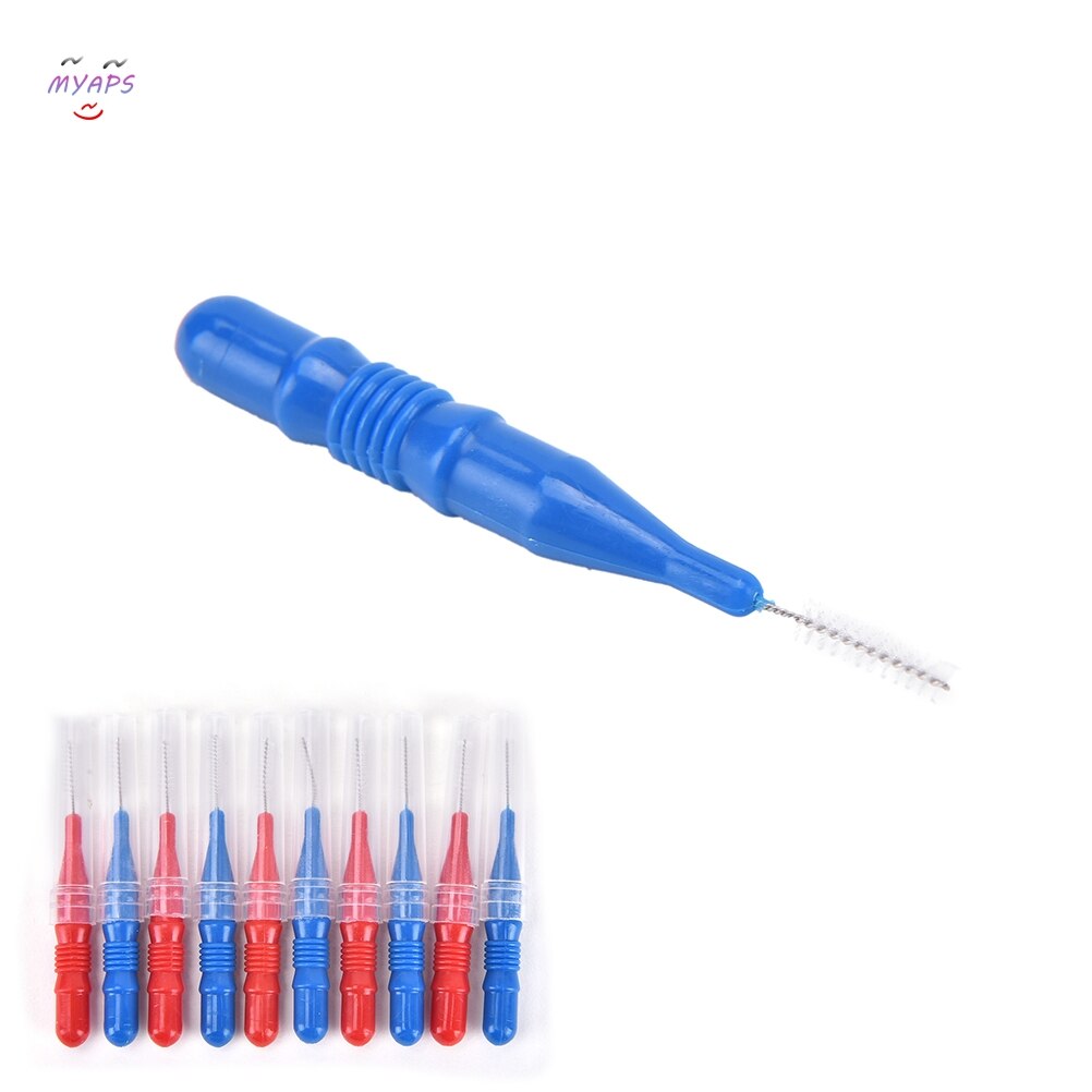Oral Hygiene Dental Toothpick Tooth Pick Brush Teeth Cleaning Tooth Flossing Head Soft Plastic Interdental Brush