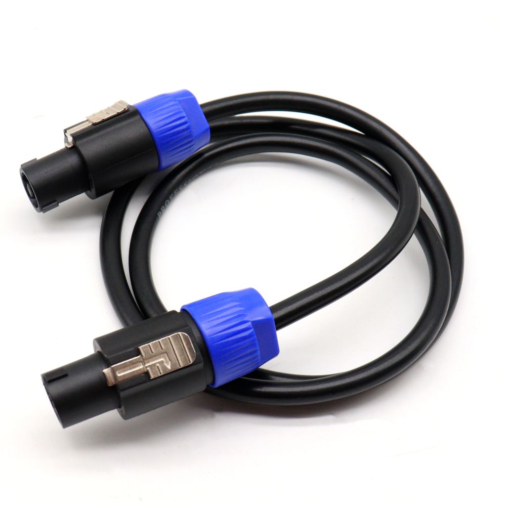 Speakon to Speakon Speaker Cable Male to Male Audio Cord 1M/2M/5M/10M for DJ Stage Sound System Locking Plug