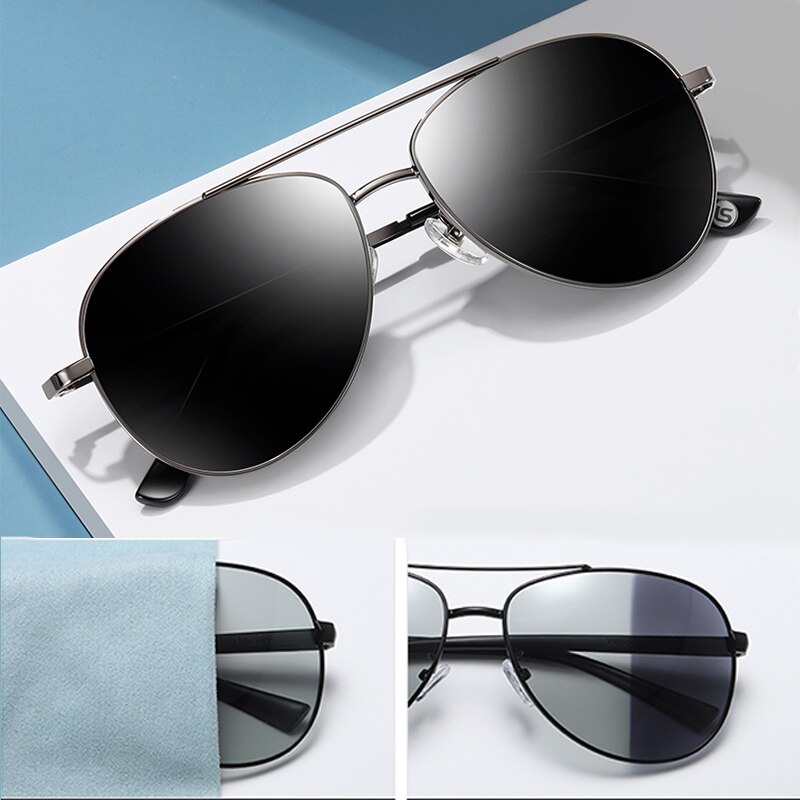 Outdoor Progressieve Multifocale Zon Leesbril Mannen Vrouwen Clear Meekleurende Anti-Blue Ray Presbyope Bril Uv-bescherming