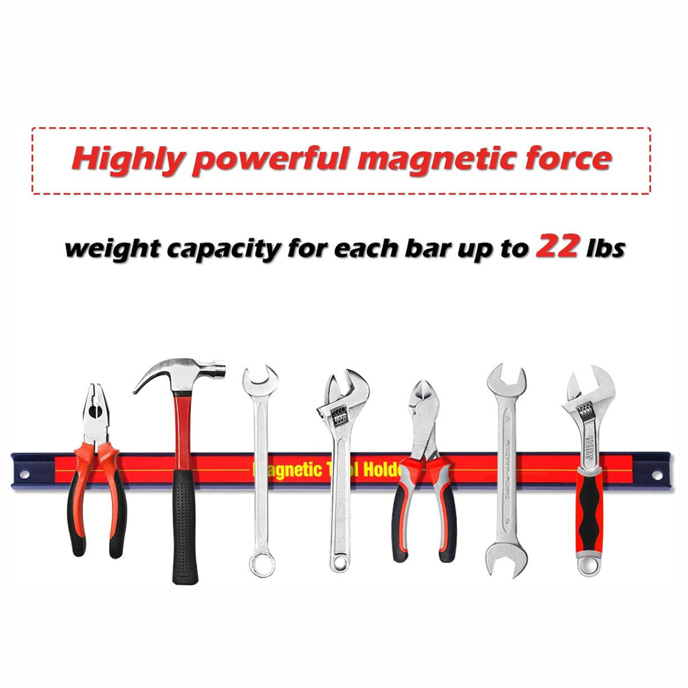 11" 18" 24" Magnetic Tool Holder Bar Organizer Storage Rack Knife Wrench Pliers hand Tool Storage Heavy duty with Screws