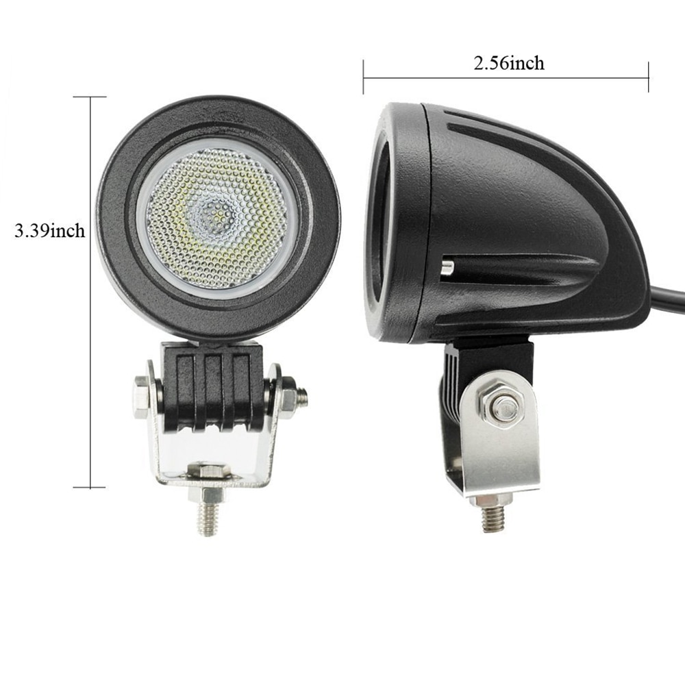 Yait pyöreä 10w led työvalo neliö 12v led traktorin työvalot offroad ajo 4 x 4 mönkijä auto moottoripyörä led valot kuorma-autolle