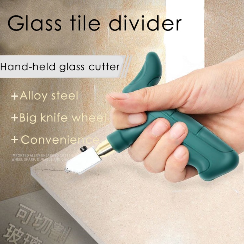 Hand Grip Tegel Cutter Divider Glassnijder Opener Voor Keramische Tegels Glas Handleiding Diamond Snijgereedschap Draagbare Glassnijder