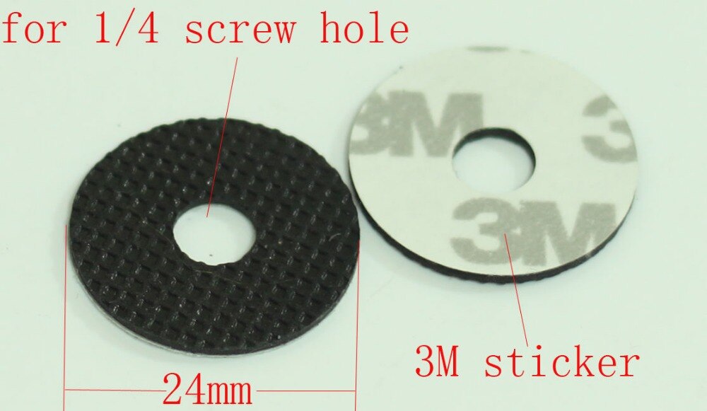 Stock-auf 10X24mm Selbstklebende Gummischeibe 1/4 &quot;Ideal für Stativ/Kamera-halterung