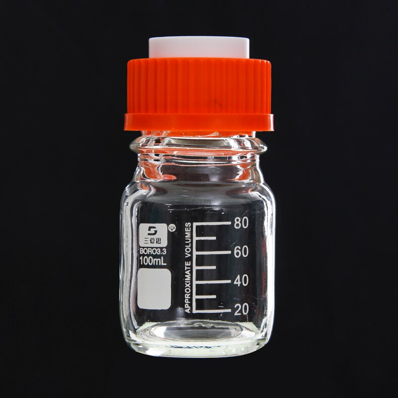 Sanais Liquid Phase Mobile Phase Bottle Storage Bottle Liquid Chromatography Solvent Bottle 100-1000ml Blue Cap