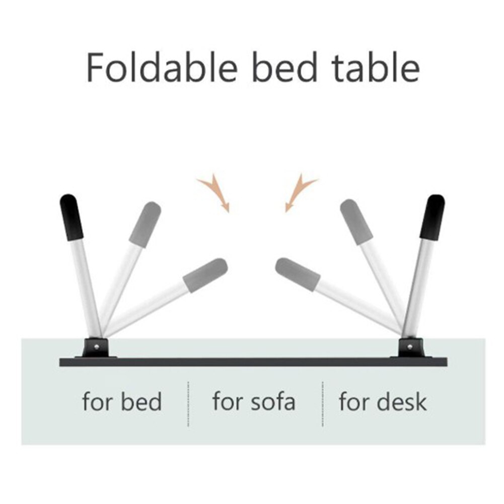 Mesa de estudo portátil mesa dobrável portátil suporte de mesa com slot dobrável computador para escritório em casa cama sofá uso