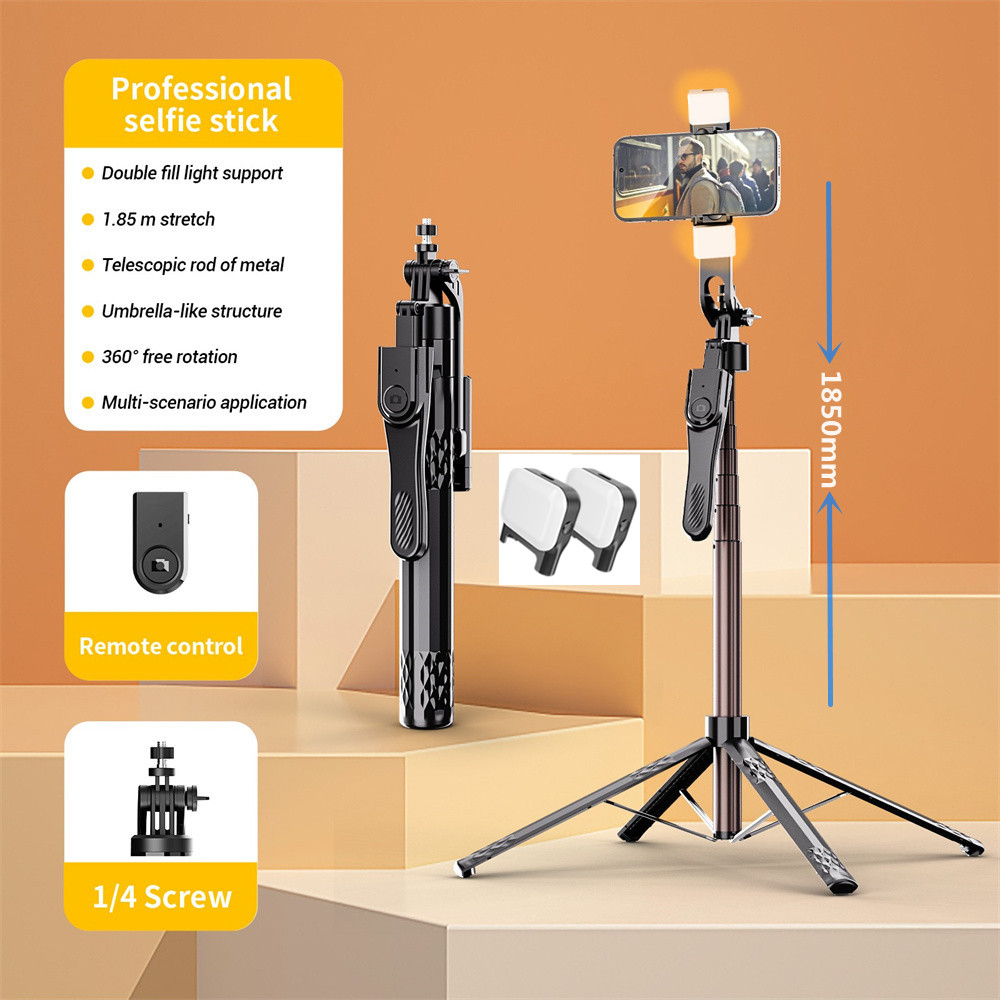 four Tripod for Smartphone Camera,Tripods Stand with Bluetooth shutter,Wireless Selfie Stick brackets with Phone Holder