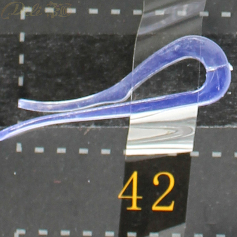 200 stück Kunststoff Hemd Clips Weißes Hemd Stift Kleidungsstück Verpackung Socken Paket Clips transparent: 42 transparent