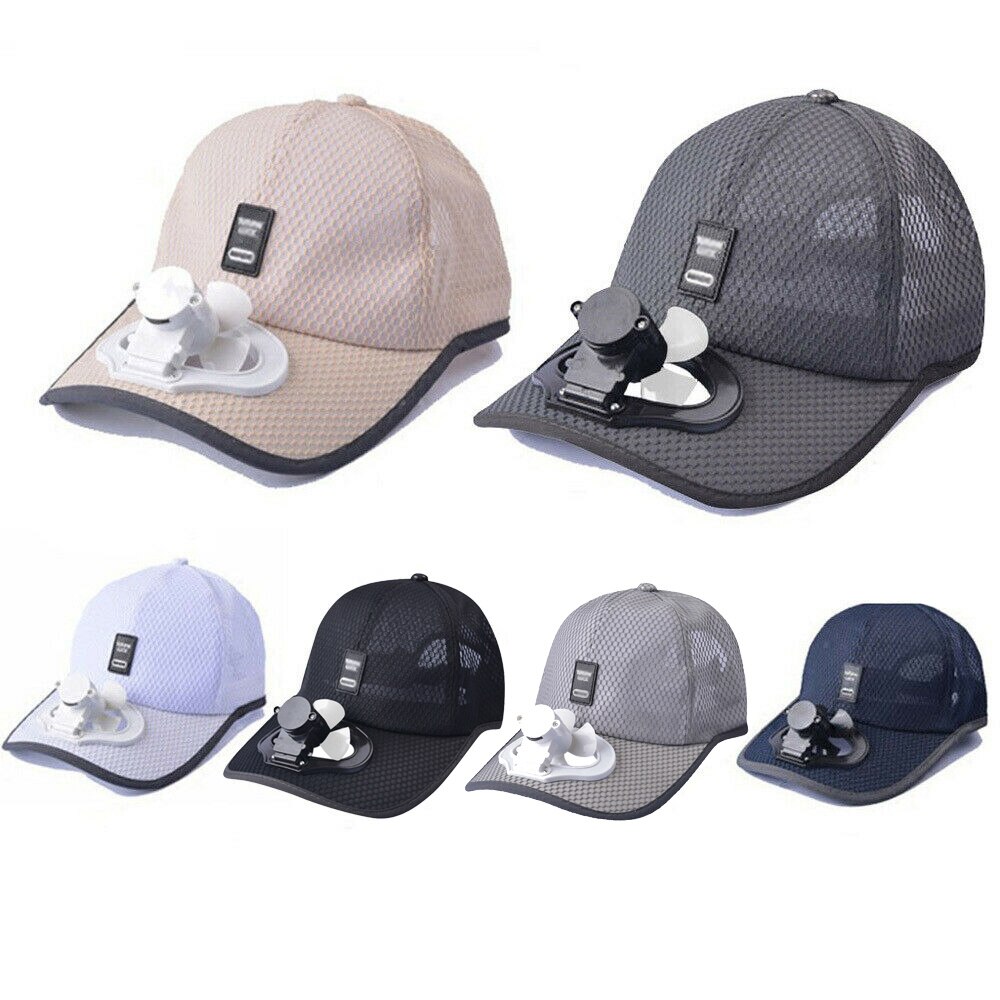 Zomer Fan Cooling Baseball Cap Hoed Usb Opladen Ademend Schaduw Zonnebrandcrème Hoed Vereist Vissen Zomer Sport Outdoor