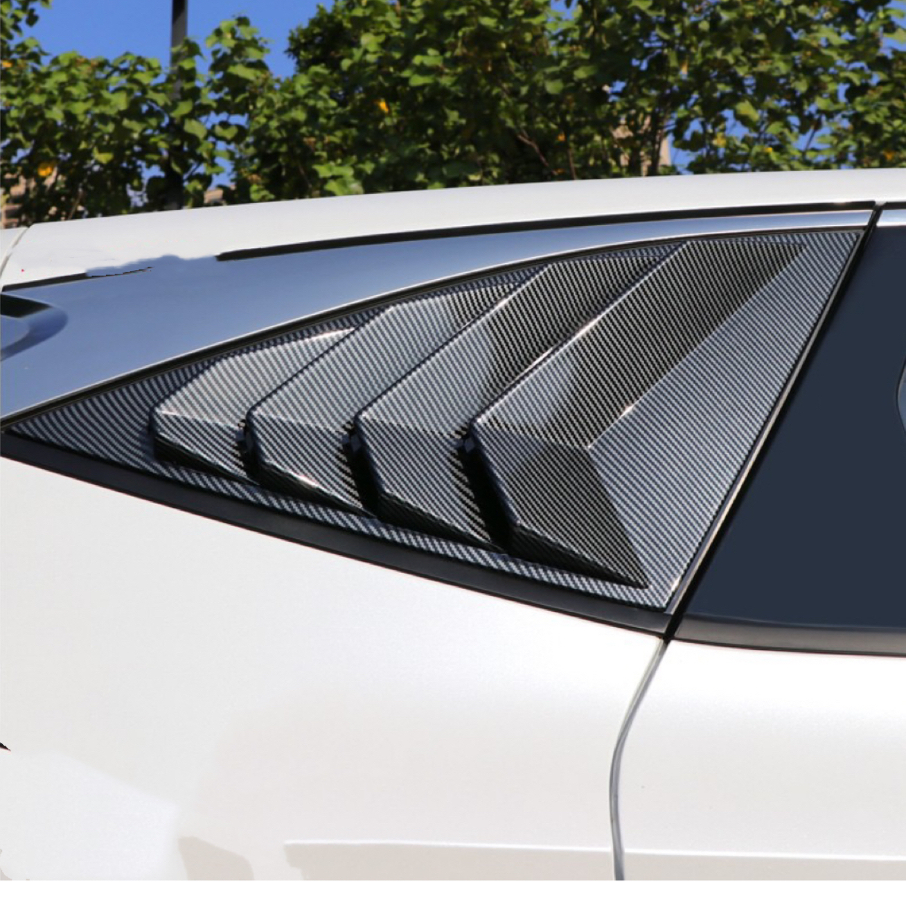 For Hyundai Tucson NX4 - Rear Window Vent Shutter Louver Cover Trim Car Exterior Not fit for European！