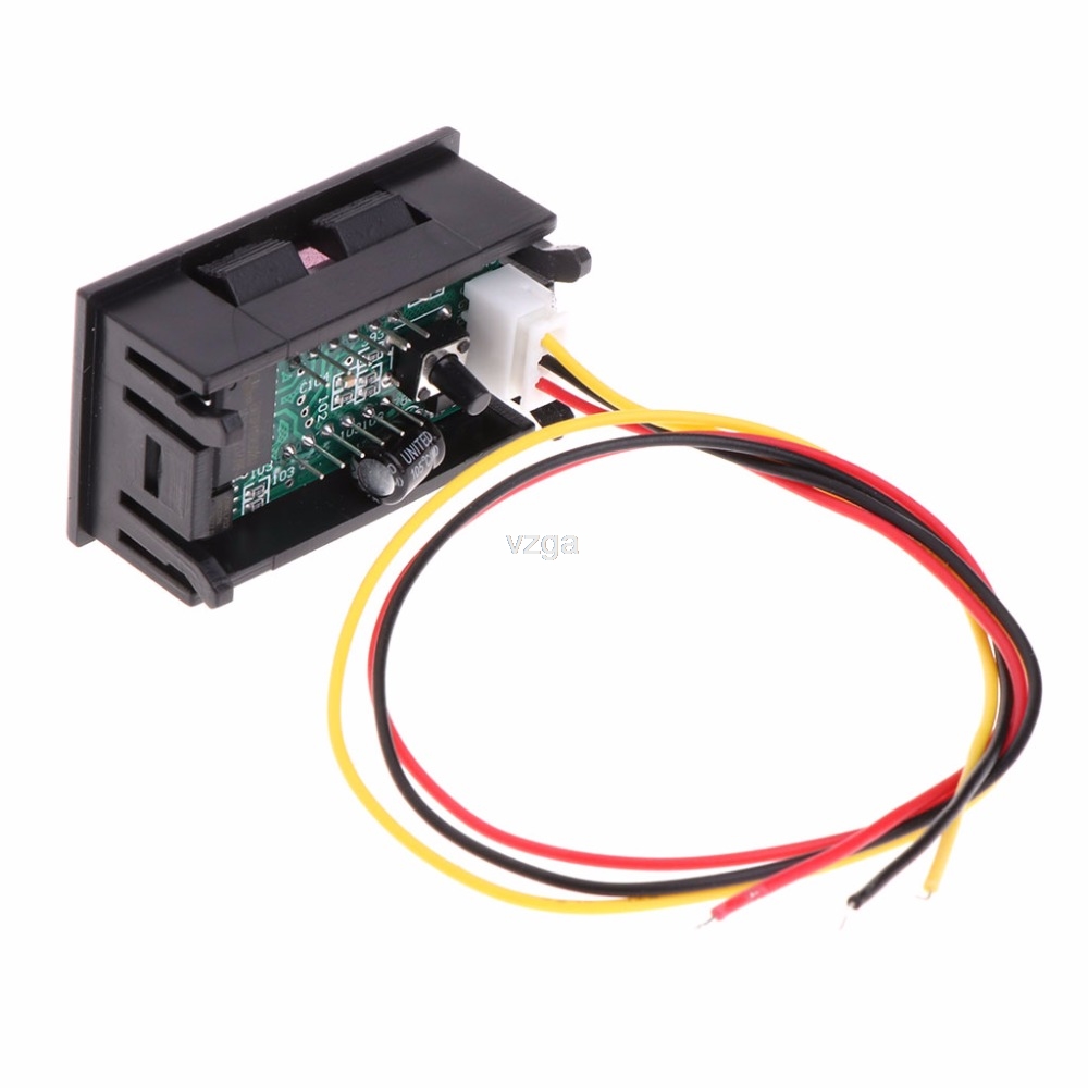 2 in 1 LED Tachometer Gauge Digital RPM Voltmeter for Auto Motor Rotating Speed MAY25