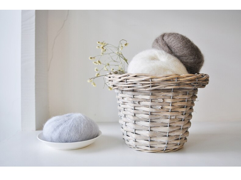 200 gram goedkope Mohair Wol Garen dunne kasjmier garen 8 ballen (25g/bal)