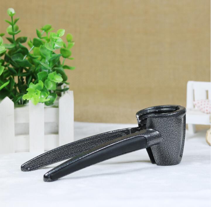 Quebra-nozes de alumínio, máquina doméstica para montar porcas, funil, ferramentas de cozinha, masturador de porca de amendoim: Black