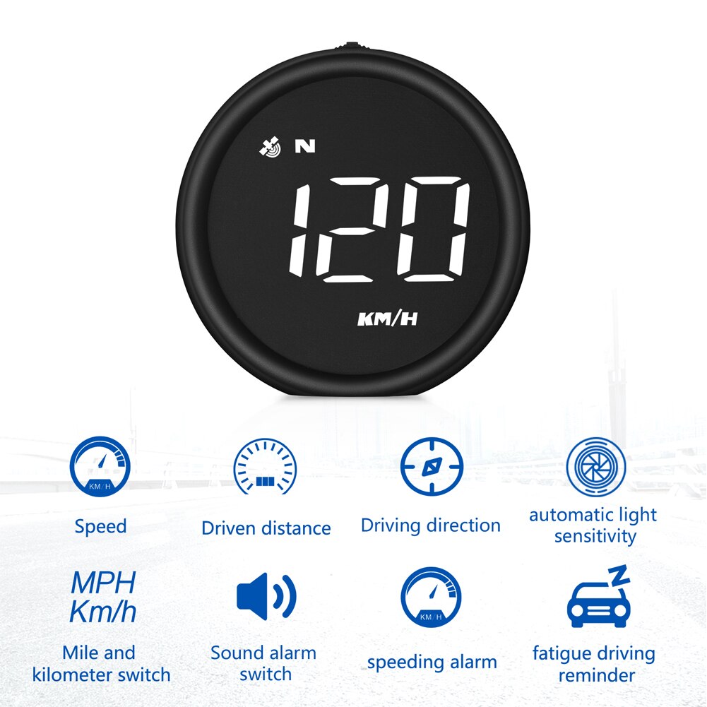 Universal Car HUD GPS Speedometer Speedometer Head Up Display Digital Over Speed Alert Windshield Projetor Auto Navigation