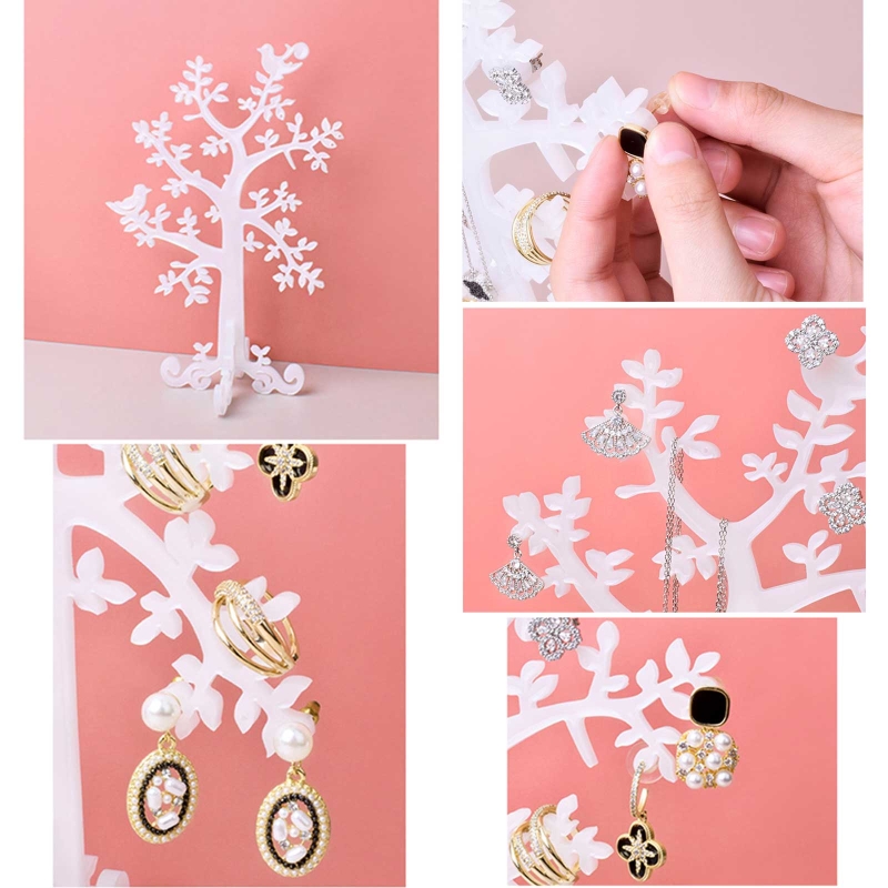 Jewelry Tree Organizer Resin Molds for Resin Casting Ring Holder Silicone Molds for Necklace Earring Display Stand Mold