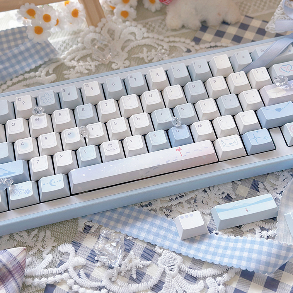 95 Keys Cherry Profile PBT Keycaps Love Letter Theme Key Caps for Gaming Mechanical Keyboard 61/64/68/75Keys AULA F75 Key Caps ﻿