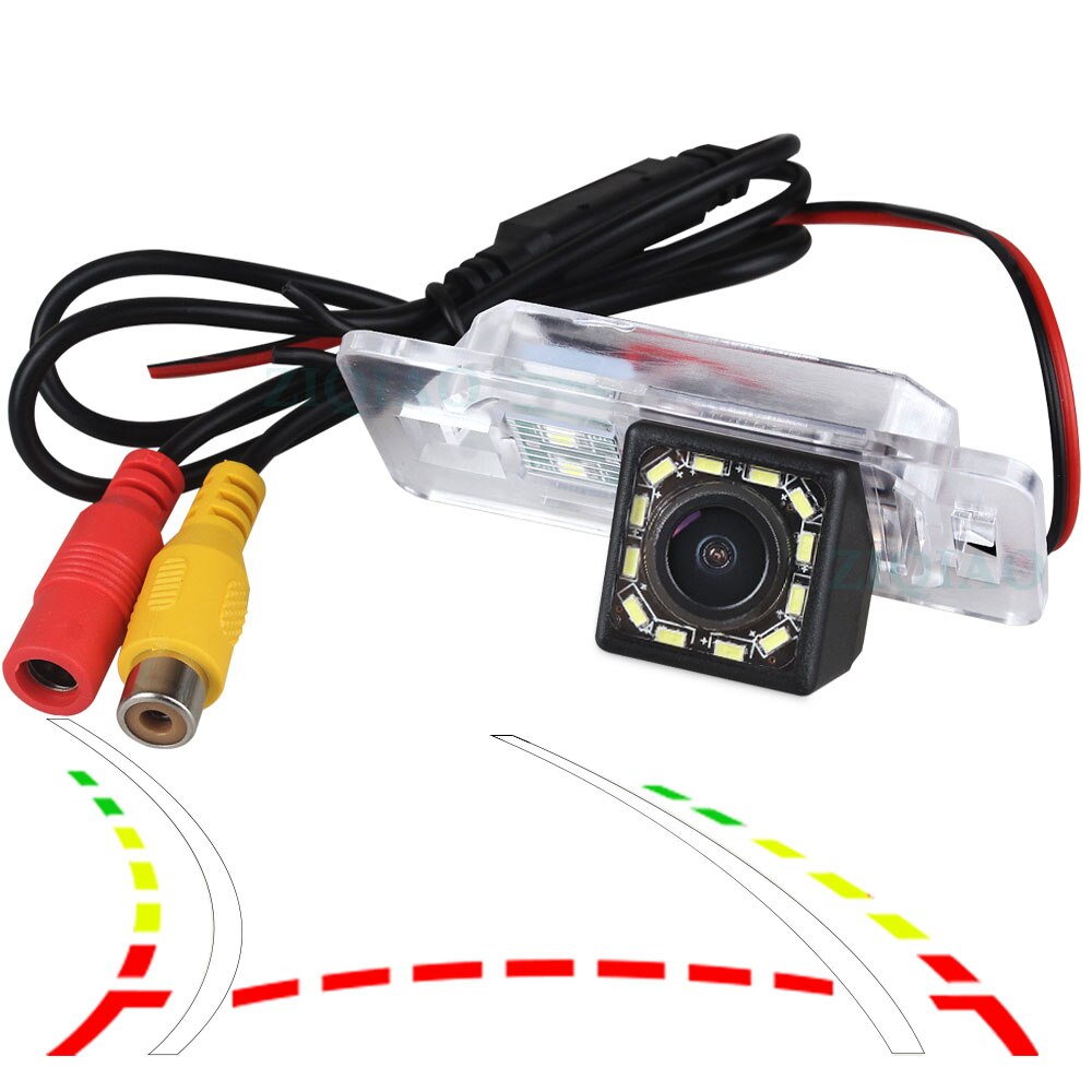 Ziqiao voor bmw 1- serie  e82 3 -serie  e90 e91 5- serie  e39 x1 x3 nachtzicht dynamische achteruitrijcamera  hs023: 12 led dynamische rails