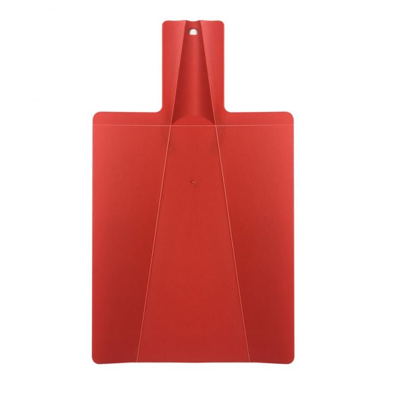 1pc vikbara skärblock matkvalitet plastgrönsakskärbräda multifunktionskökstillbehör 38.2*21.5 cm: Röd 38.2 x 21.5cm