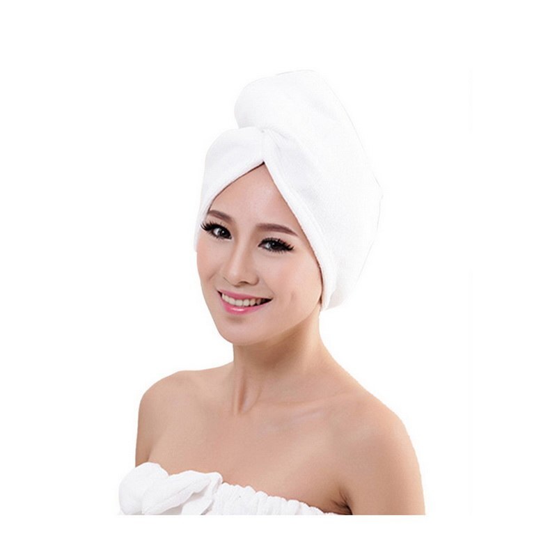 Femmes filles dame cheveux serviette cheveux Turban microfibre séchage rapide Salon serviette salle de bain accessoires enveloppé cheveux chapeau chapeau