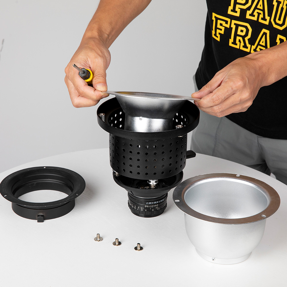 Soonpho OT1 Snoot optyczna soczewka skoncentrująca zwiększa jasność lampy wideo LED do akcesoriów fotograficznych Studio OT1