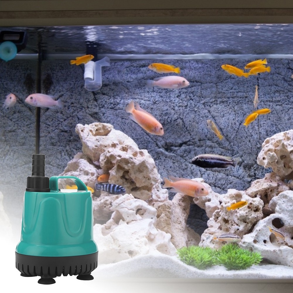 Waterpomp Fish Tank Dompelpomp Ultrastille Aquarium Bodem Zuigpomp Bodem Filter Mest Aquarium Water Tool 5/8/40W +