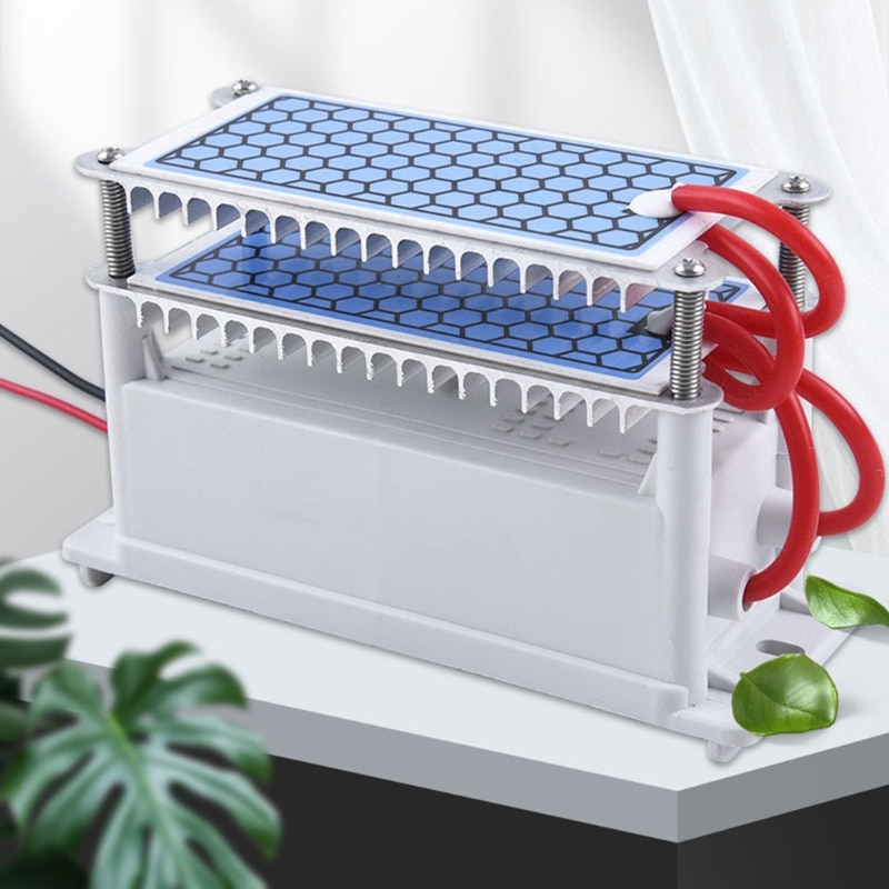 2pcs/set Ozone Generator Accessories Honeycomb Blue Film Coated Ozone Ceramic Sheet Long Life Aluminum Plate