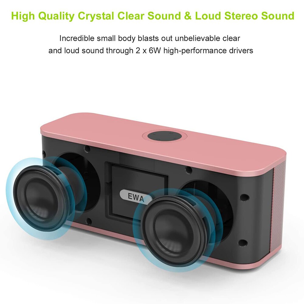 Ewa W300 Bluetooth Speaker Draagbare Draadloze Luidspreker Sound Systeem 3D Stereo Muziek Surround Outdoor Speaker Ondersteuning Tf Card