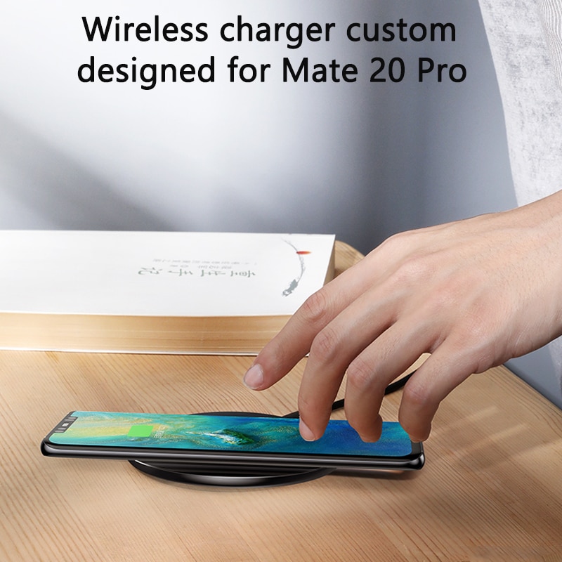 Baseus Disegno Speciale 10W Qi Caricatore Senza Fili per P30 P30 pro Veloce senza fili pad di Ricarica per Compagno di 20 pro samsung S10 S9 S8