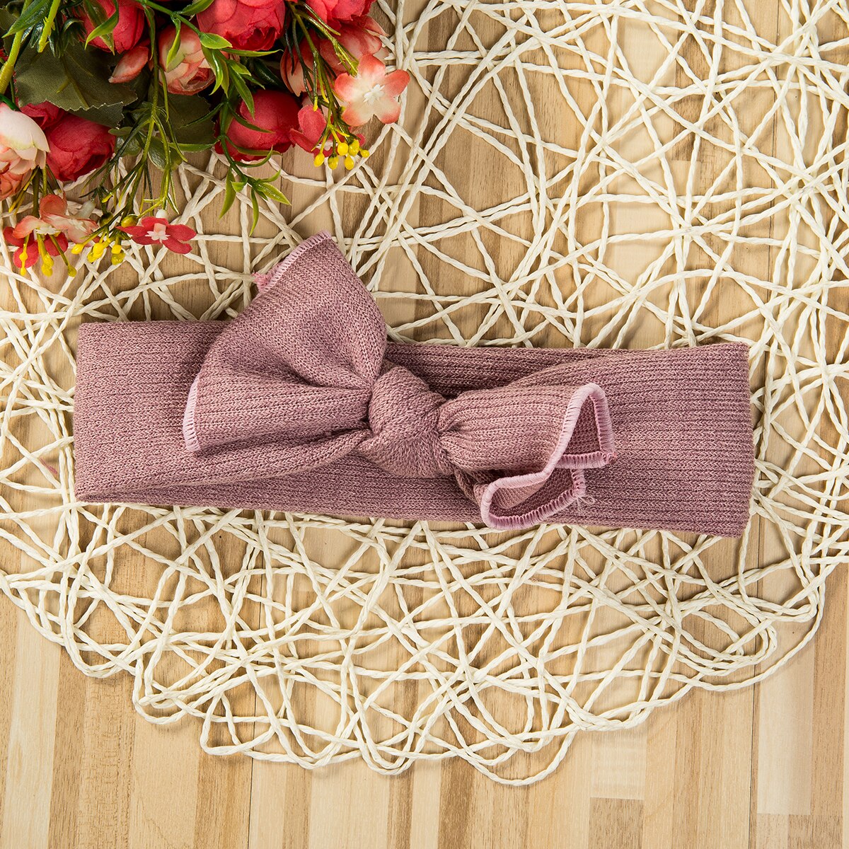 Baby Meisjes Peuter Leuke Grote Hoofdband Hoofddeksels Katoen Blends Haar Boog Accessoires Kids Hoofddeksels