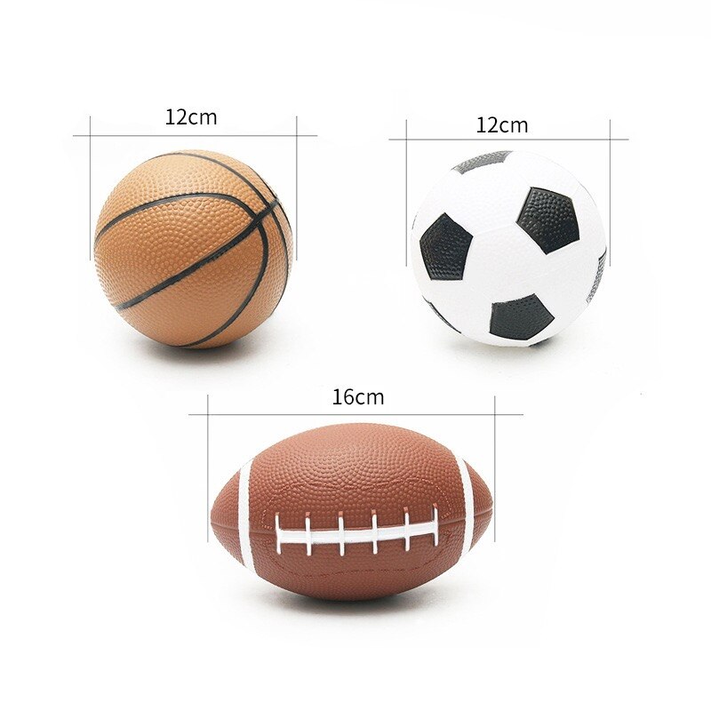 3 stk bold sæt basketball amerikansk fodbold udendørs spil oppusteligt legetøj til baby småbørn børn strand pool bold bade legetøj