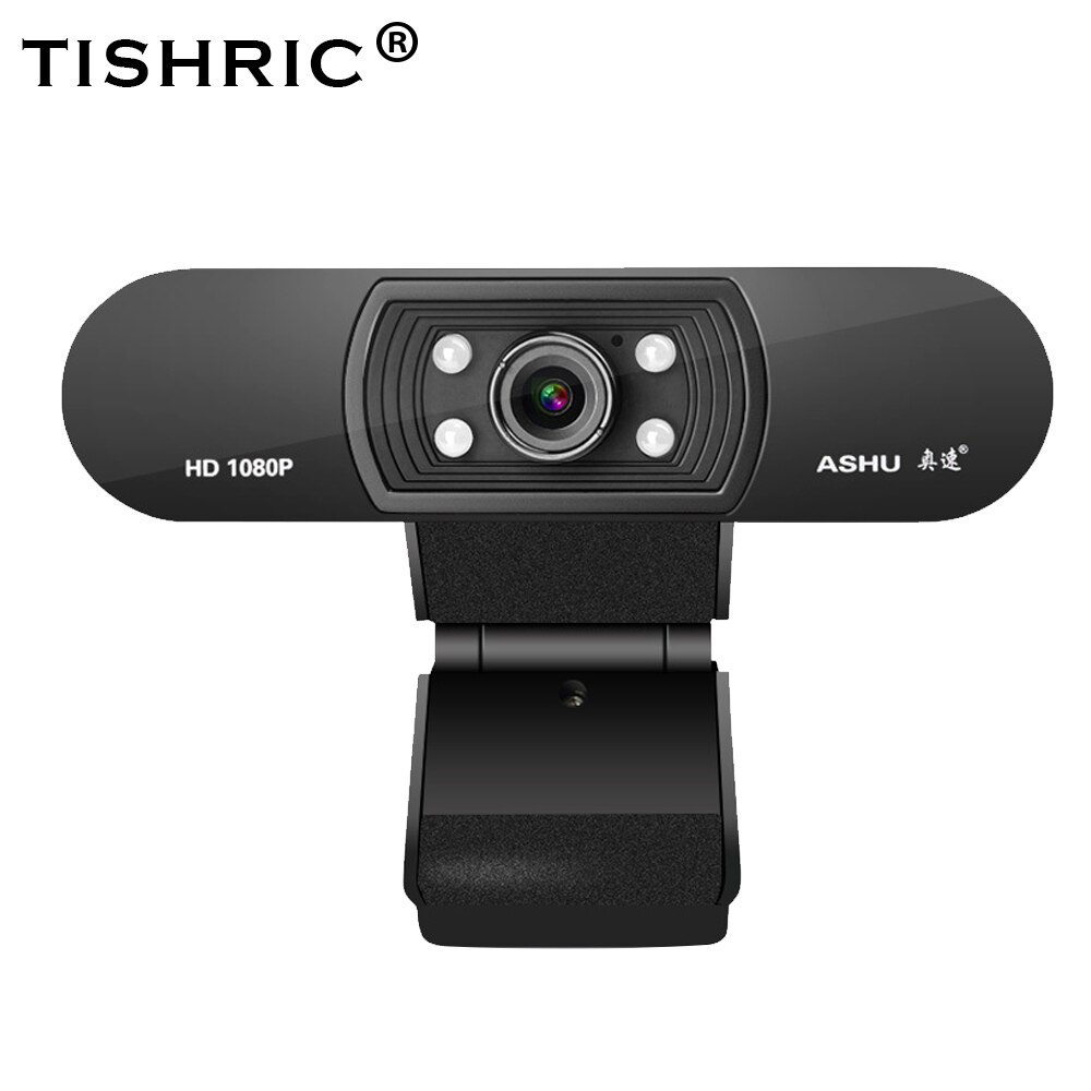 Tishric Web Camera Met Microfoon Ashu H800 Usb 2.0 Webcam Full Hd 1080P Video-opname Webcam Voor Live-uitzending video Call: Default Title