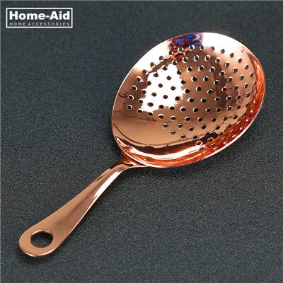 Julep-colador de cóctel de acero inoxidable 304, herramienta de Barbartender para bebidas mezcladas, colador de hielo para Bar: Copper