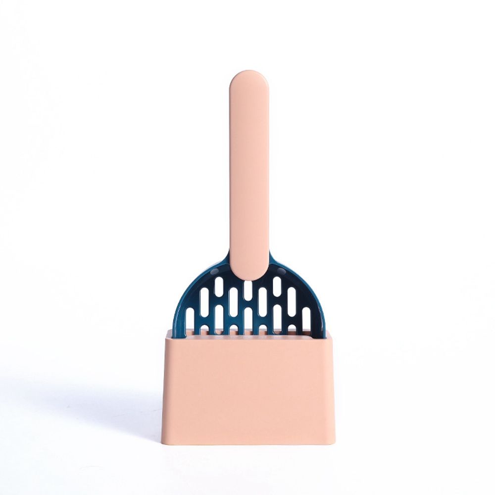 Grand ensemble de pelle à litière pour chat, nettoyage des excréments des chatons, fournitures de toilette pour animaux de compagnie: pink indigo