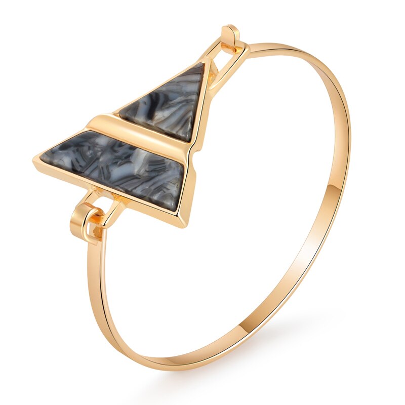 Mode Azijnzuur Acryl Geometrische Manchet Armband Vrouwen Sieraden Mujer Pulseras Gold Bracelets & Bangles Vrouwen: SL1367