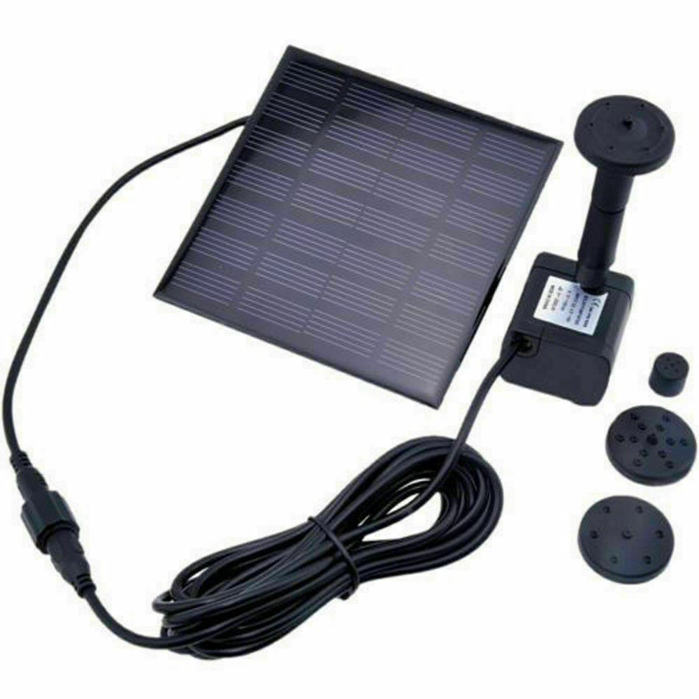 Mini Fuente Solar para jardín, estanque, Panel Solar flotante, decoración, fuente de agua, Panel Solar: type 3