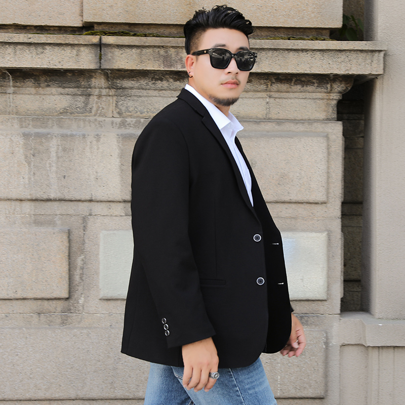 Men's Black Blazer Business Party Dress Plus Size Luxury Casual Suits Single Breasted Jacket Oversized Coat Clothing 6XL 7XL 8XL