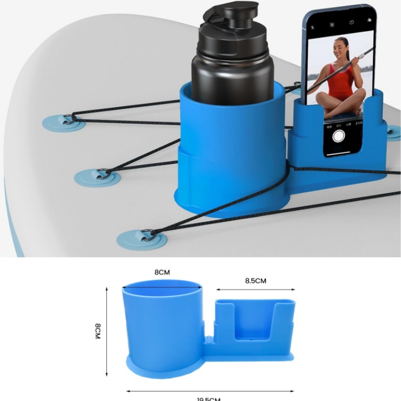 Kayak Drink Holder Surfboard Bottle Cup Holder Kayak Rope Binding Drink Holder Kayak Accessories Stationary Beverage: PURPLE