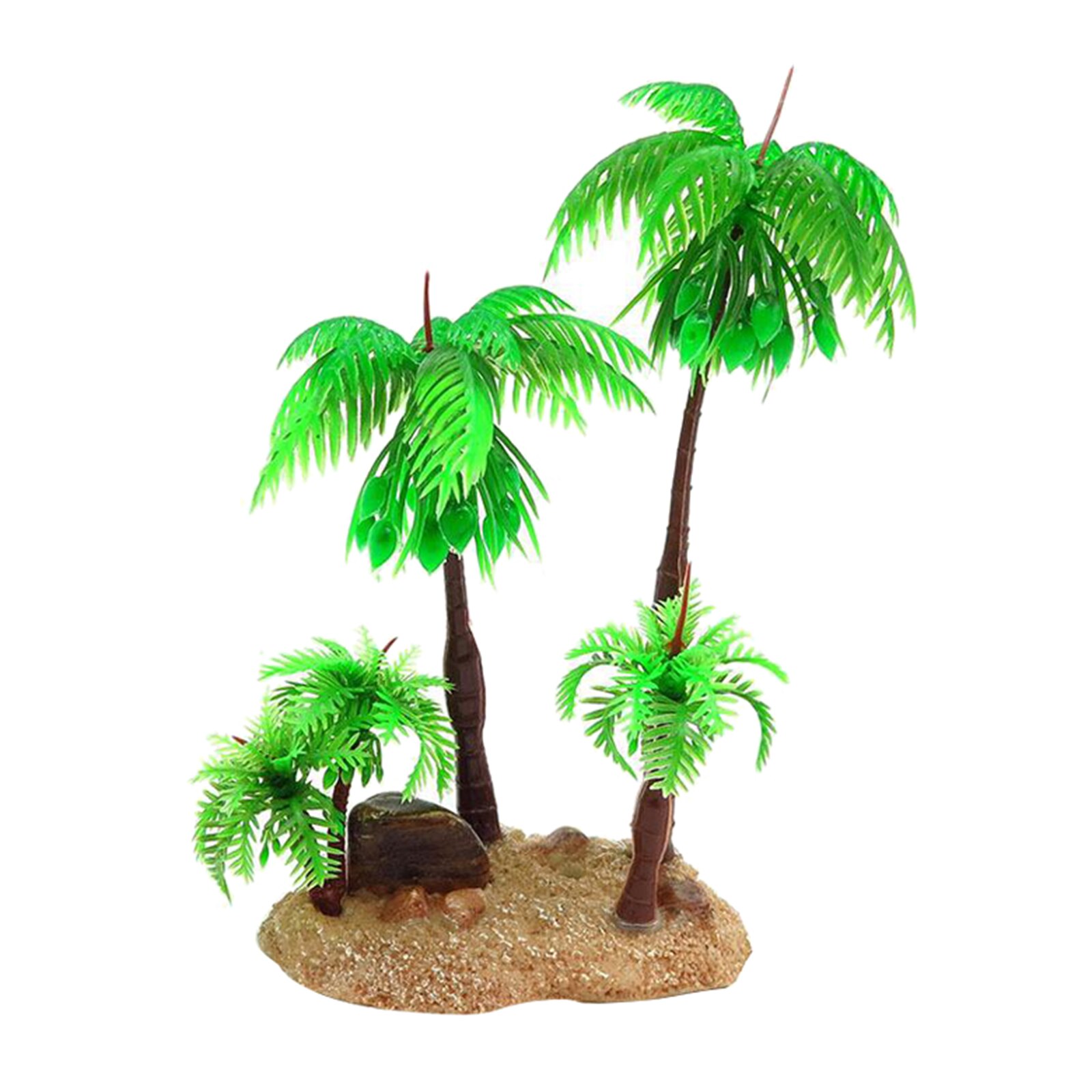 Artificial Plastic Aquarium Plants - Coconut Tree - Different Designs 06: D
