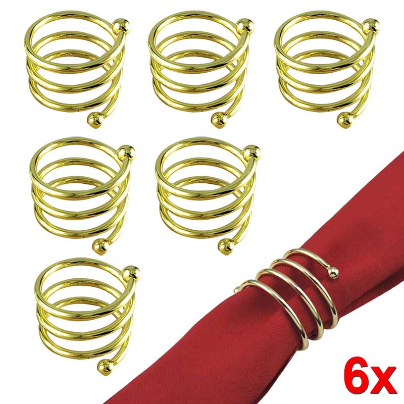 6Pcs Serviette Ringen Servet Houder West Diner Handdoek Servet Ring Party Decoratie Tafel Decoratie Cocina -V12: 3