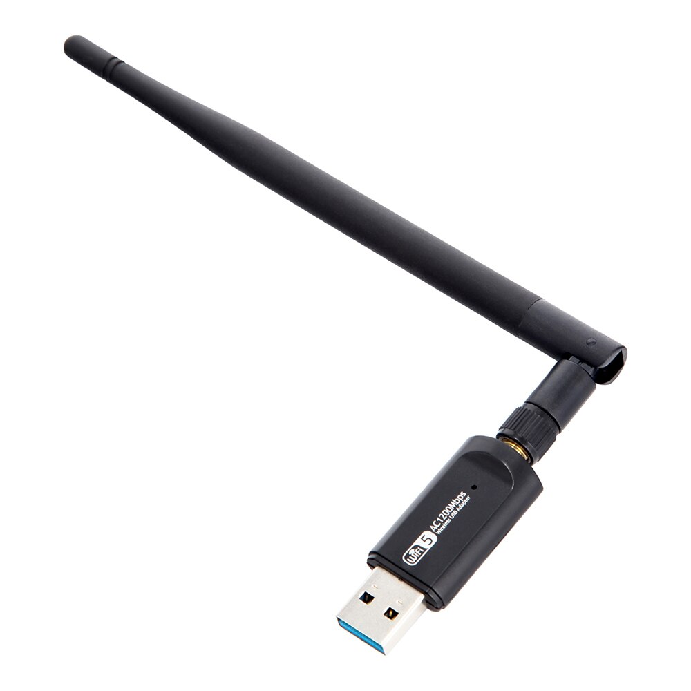 USB 3.0 Wifi Adapter 2.4G 5G Dual Band Wireless Adapter 2.4G 5G WiFi Network Card 1200Mbps Host Interface with External Antenna